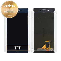 Sony Xperia XZ F8331 - LCD Display + Touchscreen Front Glas (Forest Blue) - 1304-9085 Genuine Service Pack