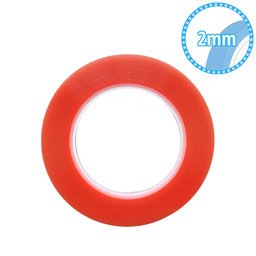 Magic RED Tape - Doppelseitiges Klebeband - 2mm x 25m (Transparent)