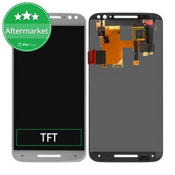 Motorola Moto X Style XT 1572 - LCD Display + Touchscreen Front Glas (White) TFT