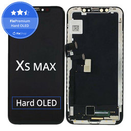 Apple iPhone XS Max - LCD Display + Touchscreen Front Glas + Rahmen Hard OLED FixPremium