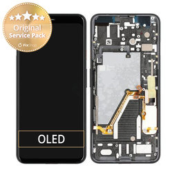 Google Pixel 4 XL - LCD Display + Touchscreen Front Glas + Rahmen - 20GC20W0013 Genuine Service Pack