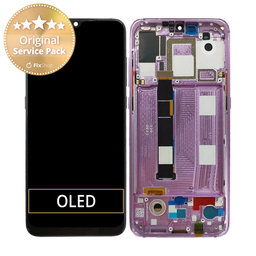 Xiaomi Mi 9 - LCD Display + Touchscreen Front Glas + Rahmen (Lavender Violet) - 561210003033 Genuine Service Pack