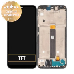 Motorola Moto E6 Plus XT2025 - LCD Display + Touchscreen Front Glas + Rahmen - 5D68C14961 Genuine Service Pack