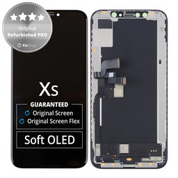 Apple iPhone XS - LCD Display + Touchscreen Front Glas + Rahmen Original Refurbished PRO