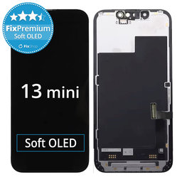 Apple iPhone 13 Mini - LCD Display + Touchscreen Front Glas + Rahmen Soft OLED FixPremium