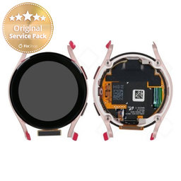 Samsung Galaxy Watch 5 40mm R900 - LCD Display + Touchscreen Front Glas + Rahmen (Pink Gold) - GH82-30040D Genuine Service Pack