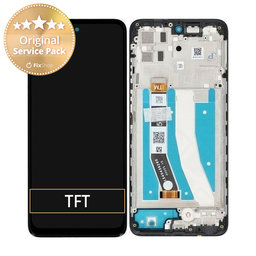 Motorola Moto G32 XT2235 - LCD Display + Touchscreen Front Glas + Rahmen (Mineral Grey) - 5D68C21151 Genuine Service Pack