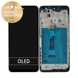 Motorola Moto G42 XT2233 - LCD Display + Touchscreen Front Glas + Rahmen (Antlantic Green) - 5D68C21049 Genuine Service Pack