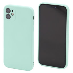 FixPremium - Silikonhülle für iPhone 11, light cyan