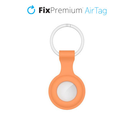 FixPremium - Silikon Schlüsselanhänger für AirTag, orange