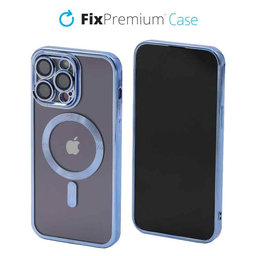 FixPremium - Kristall Hülle mit MagSafe für iPhone 13 Pro Max, blau