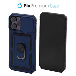 FixPremium - CamShield Hülle für iPhone 13 Pro Max, blau