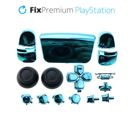 FixPremium - Luxury Dekorative Elemente für PS5 DualSense, blau