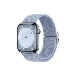 FixPremium - Remienok Solo Loop pre Apple Watch (38, 40 und 41mm), light blue