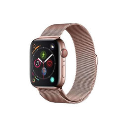 FixPremium - Remienok Milanese Loop pre Apple Watch (38, 40 und 41mm), rose gold