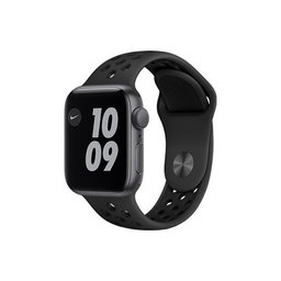 FixPremium - Sport Silikonarmband für Apple Watch (42, 44, 45 und 49mm), schwarz