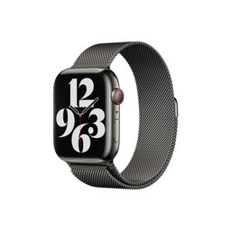 FixPremium - Armband Milanese Loop für Apple Watch (42, 44, 45 und 49mm), graphite