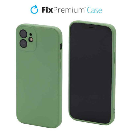 FixPremium - Hülle Rubber für iPhone 12 und 12 Pro, grün