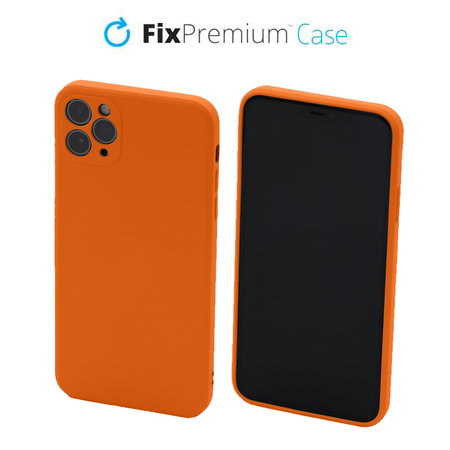 FixPremium - Hülle Rubber für iPhone 11 Pro, orange