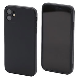 FixPremium - Hülle Rubber für iPhone 11, schwarz