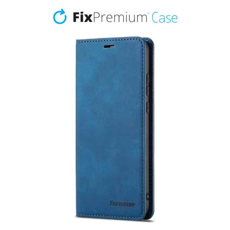 FixPremium - Hülle Business Wallet für Samsung Galaxy S23 Ultra, blau