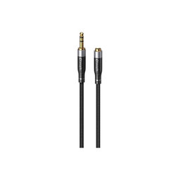 Elough - Jack 3.5mm (F) / Jack 3.5mm (M) AUX Kabel (1m), schwarz