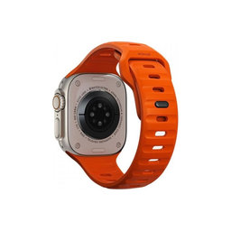 FixPremium - Gurt Sport Silicone für Apple Watch (42, 44, 45 und 49mm), orange