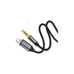 FixPremium - Lightning / Jack 3.5mm Kabel (1m), schwarz