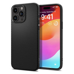 Spigen - Hülle Liquid Air für iPhone 15 Pro, matte black