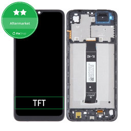 Xiaomi Redmi A2 - LCD Display + Touchscreen Front Glas + Rahmen (Onyx Black) TFT