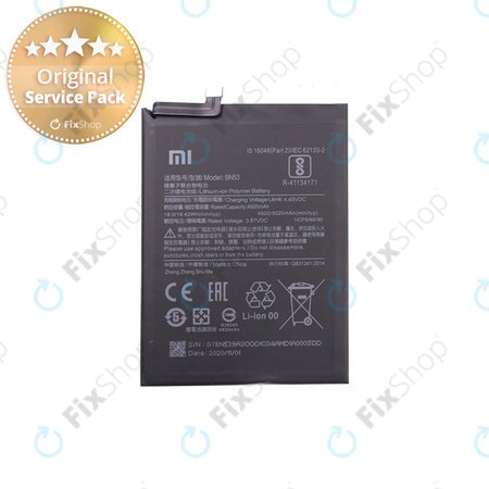 Xiaomi Redmi Note 9 Pro - Akku Batterie BN53 5020mAh - 46020000181G Genuine Service Pack