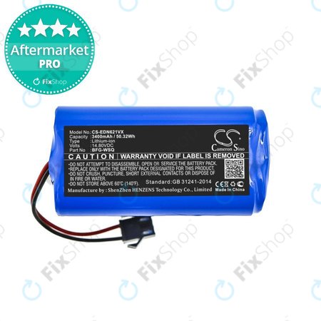 Ecovacs CEN360, CEN361, Deebot CEN546, DN622, N79, N79S, DH35, DH43, DH45, DN620, DN621 - Akku Batterie BFG-WSQ, ICR18650-26J-4S1P, UR18650ZY-4S1P-AAM Li-Ion 14.4V 3400mAh HQ