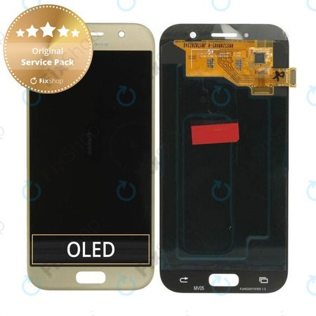 Samsung Galaxy A5 A520F (2017) - LCD Display + Touchscreen Front Glas (Gold Sand) - GH97-19733B, GH97-20135B Genuine Service Pack