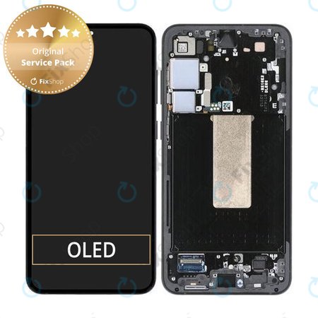 Samsung Galaxy S23 Plus S916B - LCD Display + Touchscreen Front Glas + Rahmen (Graphite) - GH82-30478E, GH82-30476E, GH82-30477E Genuine Service Pack