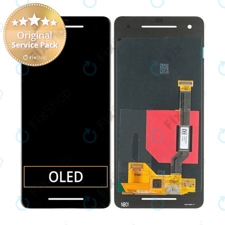 Google Pixel 2 G011A - LCD Display + Touchscreen Front Glas - 83H90233-00 Genuine Service Pack