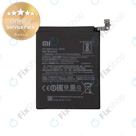 Xiaomi Redmi Note 8T, Redmi Note 6 Pro, Redmi 7, Redmi 8A - Akku Batterie BN46 4000mAh - 46BN46A090H8 Genuine Service Pack