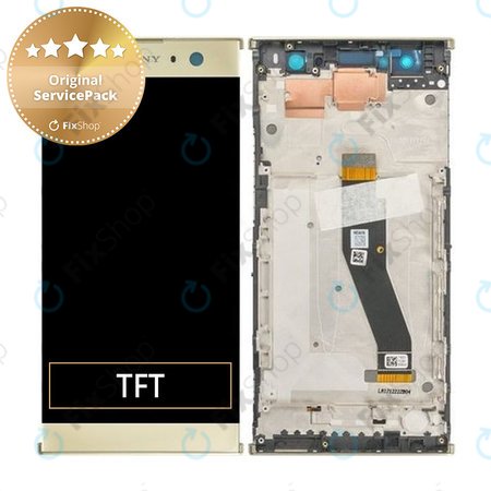 Sony Xperia XA2 Ultra Dual - LCD Display + Touchscreen Front Glas + Rahmen (Gold) - 78PC2300040 Genuine Service Pack