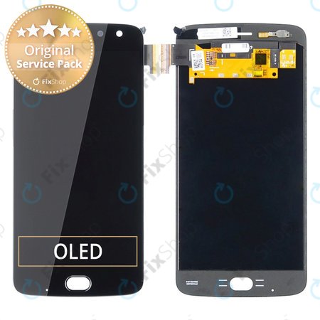 Motorola Moto Z2 Play XT1710-09 - LCD Display + Touchscreen Front Glas (Black) - 01019386004W Genuine Service Pack