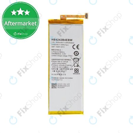 Huawei Honor 6, Huawei Honor 4X - Akku Batterie HB4242B4EBW 3100mAh